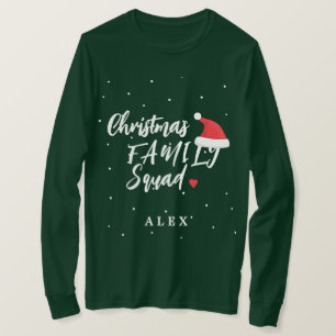 T-shirt Équipe de Noël en famille chapeau de Père Noël vot