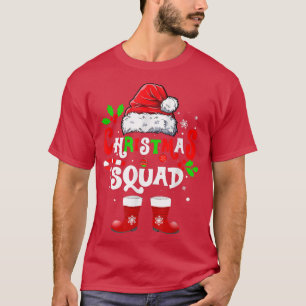 T-shirt Équipe de Noël Funny Santa Chapeau Noël Famille d'