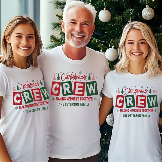 T-shirt Équipe de Noël Rassembler des souvenirs (Créateur téléchargé)