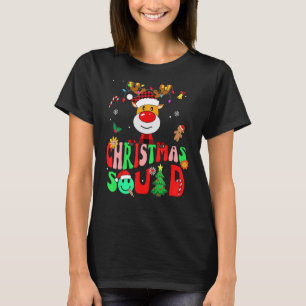 T-shirt Équipe de Noël Reindeer Family 2022 Père Noël Ha