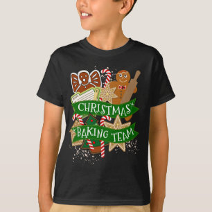 T-shirt Équipe de pâtisserie de Noël Pain d'épice biscuit