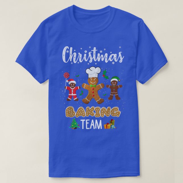 T-shirt Équipe de pâtisserie de Noël Pain d'épices Cookie  (Design devant)