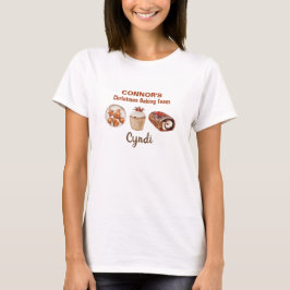 T-shirt Équipe de pâtisserie de Noël personnalisée
