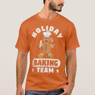T-shirt Équipe de pâtisserie de vacances Drôle Gingerbread