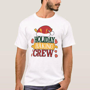 T-shirt Équipe de pâtisserie de vacances - Festive Cook's