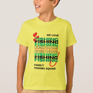 T-shirt Équipe de PÊCHE AMOUREUX de la famille
