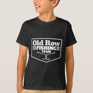 T-shirt Équipe de pêche de rangée ancienne drôle pour homm