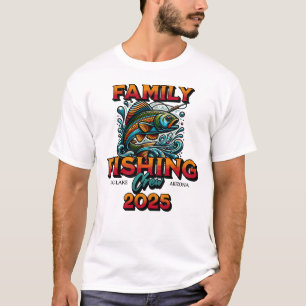 T-shirt Équipe de pêche familiale 2025 - Destination perso
