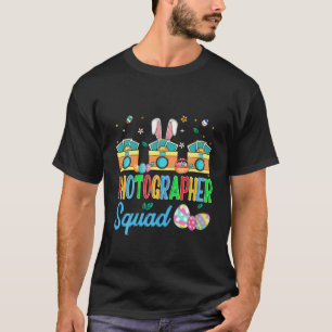 T-shirt Équipe de photographes drôles Lapin Jour de Pâques