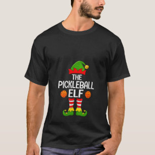 T-shirt Équipe de pickleball féminine Elf Xmas Famille ass