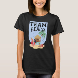 T-shirt Équipe de plage Femmes Hutte de palmiers