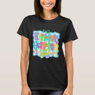 T-shirt Équipe de professeur de maternelle chic Noeud papi