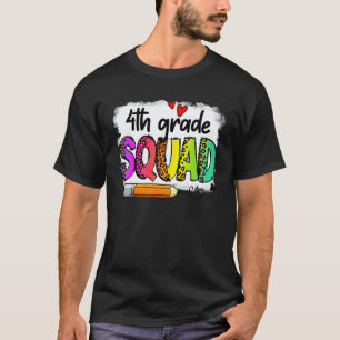 T-shirt Équipe de professeurs de 4e année Tie Dye Équipe d