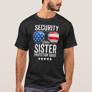 T-shirt Équipe de protection de la petite soeur Big Brothe