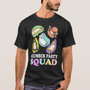 T-shirt Équipe de pyjama party Équipe de soirée pyjama Cat