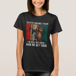 T-shirt Équipe de randonnée de paresseux aventures camping