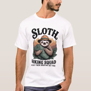 T-shirt Équipe de randonnée de paresseux drôle de camping