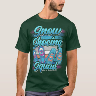 T-shirt Équipe de randonnée en raquettes à neige