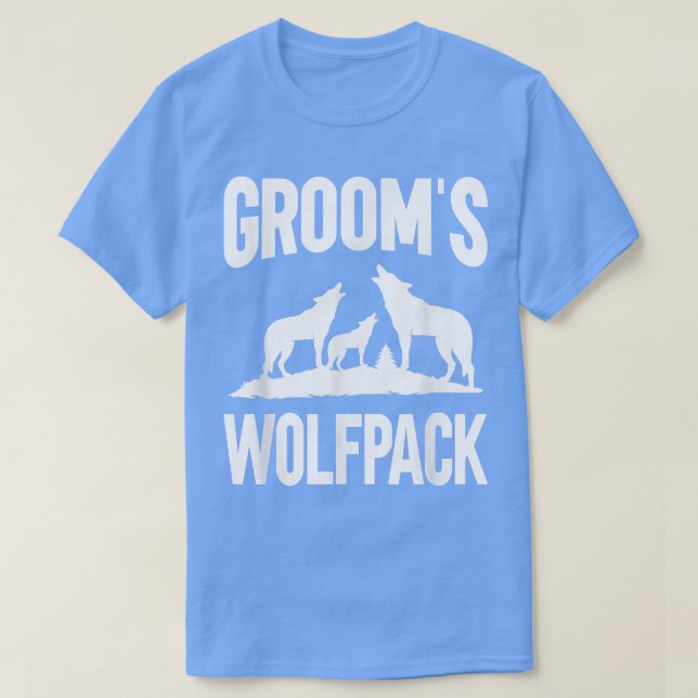 T-shirt Équipe de rasage pour hommes Wolfpack (Design devant)