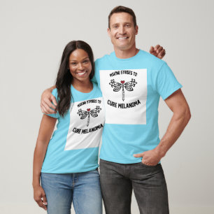 T-shirt Équipe de recherche de mélanome de vainqueurs