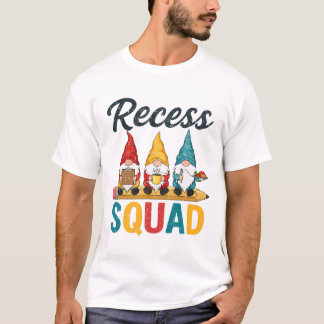 T-shirt Équipe de récréation Enseignant Gnome Cour de récr