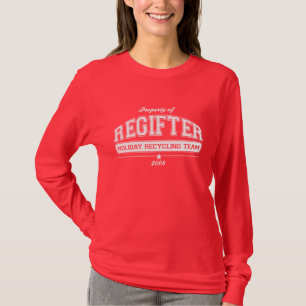 T-shirt Équipe de recyclage des vacances REGISTRER univers