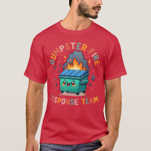 T-shirt Équipe de réponse à l'incendie de la poubelle Chao