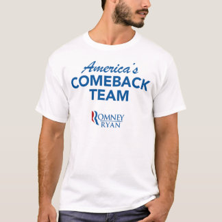 T-shirt Équipe de retour de Romney Ryan Amérique