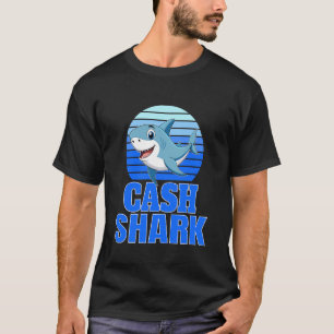 T-shirt Équipe de réunion de famille Cash Shark Prénom Nom