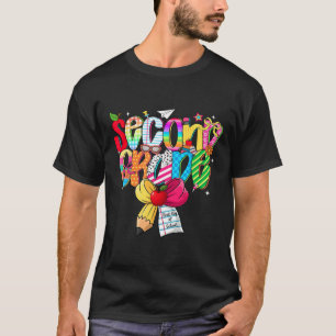 T-shirt Équipe de rêve de 2e année Preppy pour la rentrée 