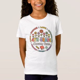 T-Shirt Équipe de rêve de 4e année Enseignant Élève Classe
