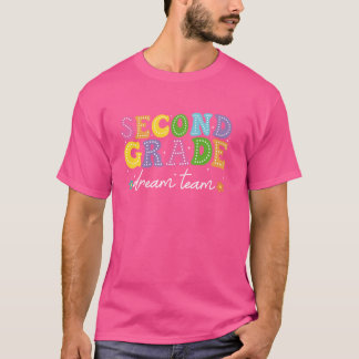 T-shirt Équipe de rêve de deuxième année 2e année Retour à
