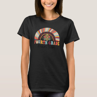 T-shirt Équipe de rêve de quatrième année Rainbow Teacher 