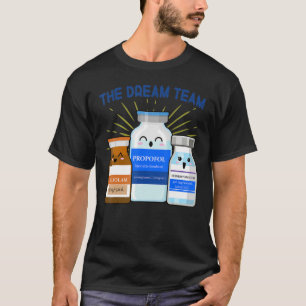 T-shirt Équipe De Rêve De Soins Infirmiers Icu Er Anesth