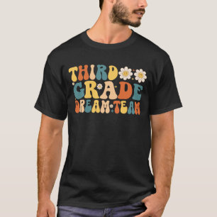 T-shirt Équipe De Rêve De Troisième Année Retour À L'École