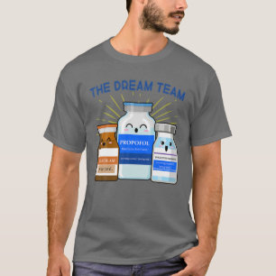 T-shirt Équipe de rêve en soins infirmiers ICU ER Anesthés