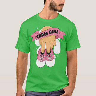 T-shirt Équipe de révélation de genre Fille bébé Fille Cha