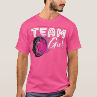 T-shirt Équipe de révélation de genre Fille Burnouts Baby 