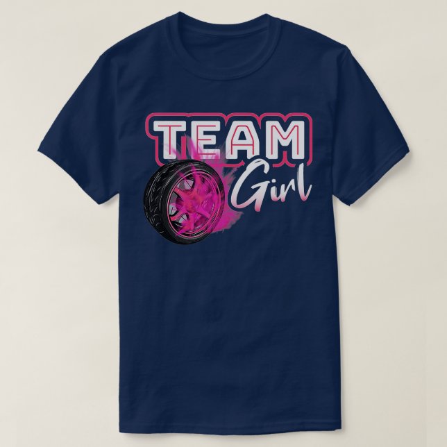 T-shirt Équipe de révélation de genre Fille Burnouts Baby  (Design devant)