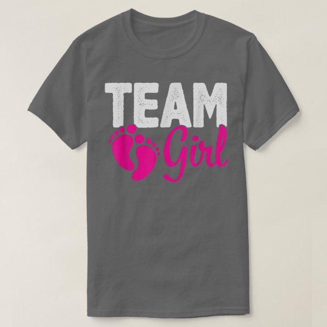 T-shirt Équipe de révélation de genre Fille rose (Design devant)