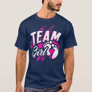 T-shirt Équipe de révélation de sexe fille Baby shower fêt