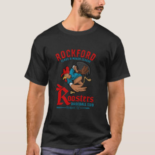 T-shirt Équipe de Rockford Roosters de baseball de ligue m