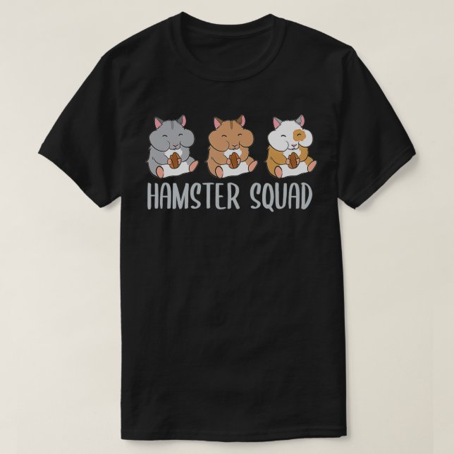 T-shirt Équipe de rongeurs de Hamster (Design devant)
