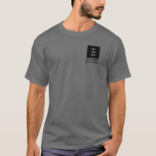 T-shirt Équipe de salon de coiffure moderne noir et gris é