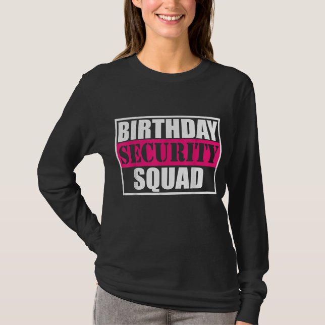 T-shirt Équipe de sécurité d'anniversaire B-day Party Fami (Devant)