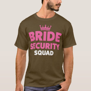 T-shirt Équipe de sécurité de la mariée femmes 