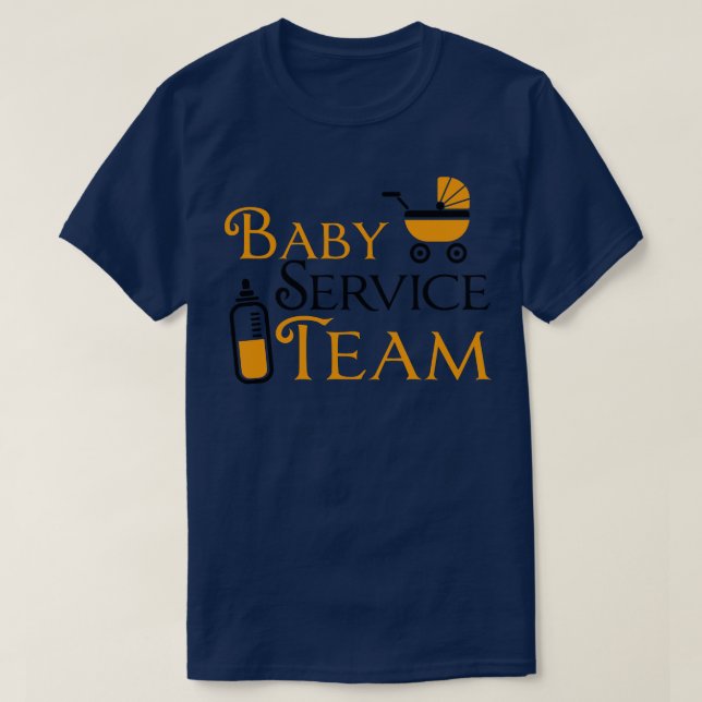 T-shirt Équipe de service pour bébés (Design devant)