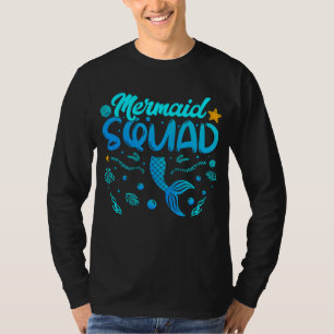 T-shirt Équipe De Sirène Des Anniversaires Hommes LS