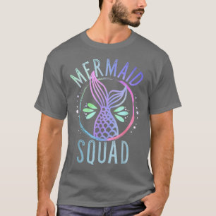 T-shirt Équipe de sirène, jolie Fantastique Femme Famille