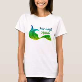 T-shirt Équipe de sirènes en vert